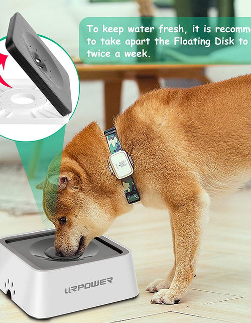 Load image into Gallery viewer, 2L Dog Water Bowl 70Oz Large Capacity No Spill Dog Bowl Cat Water Bowl with Eco-Friendly Material Slow Water Feeder Pet Water Dispenser Vehicle Carried Travel Water Bowl for Dogs, Cats &amp; Pets
