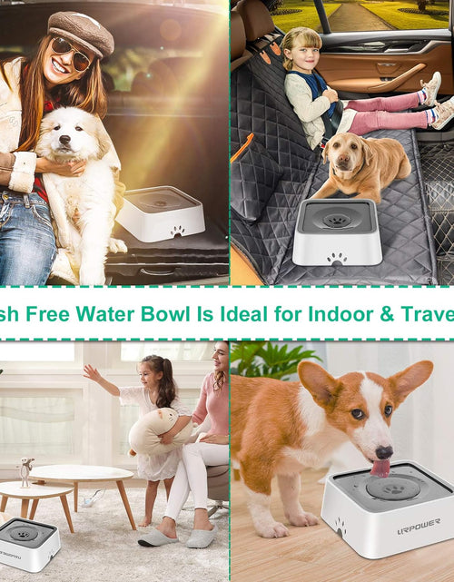 Load image into Gallery viewer, 2L Dog Water Bowl 70Oz Large Capacity No Spill Dog Bowl Cat Water Bowl with Eco-Friendly Material Slow Water Feeder Pet Water Dispenser Vehicle Carried Travel Water Bowl for Dogs, Cats &amp; Pets
