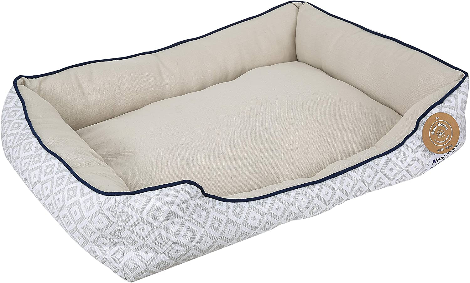 Now House for Pets by  Grey Diamond Cuddler Dog Bed, Medium Medium Dog Bed Washable Dog Bed for Medium Sized Dogs by Now House by  (FF16410)